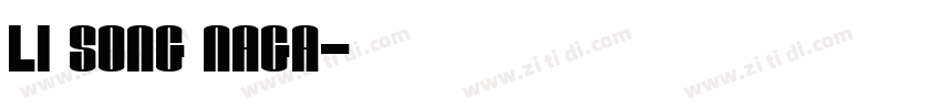 Li Song naga字体转换